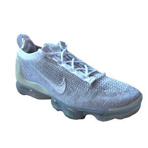 Nike Air VaporMax 2021 Flyknit White Pure Platinum Women's Size 9 Running Shoes